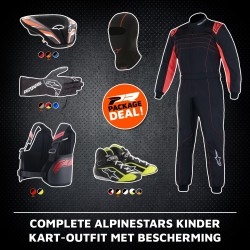 Complete Alpinestars kinder kart-outfit met bescherming