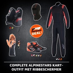 Complete Alpinestars kart-outfit met ribbeschermer