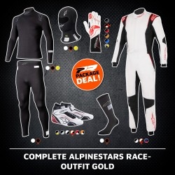Complete Alpinestars race-outfit GOLD