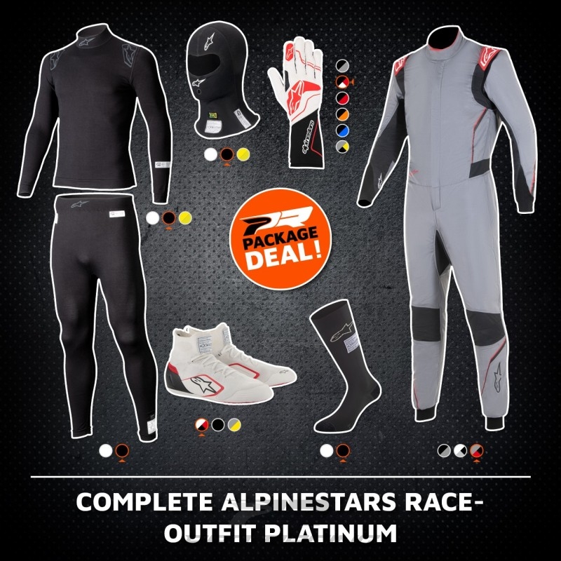Complete Alpinestars race-outfit PLATINUM