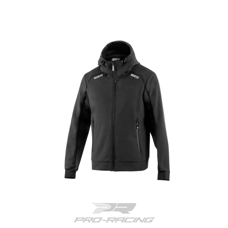 Sparco SL Hooded Soft Shell ZWART