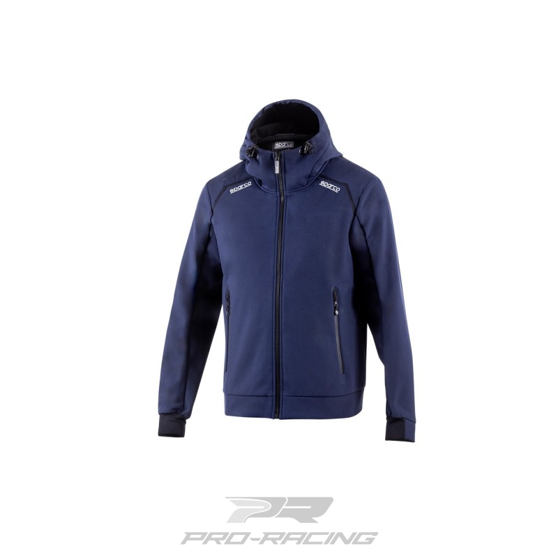 Sparco SL Hooded Soft Shell DONKERBLAUW