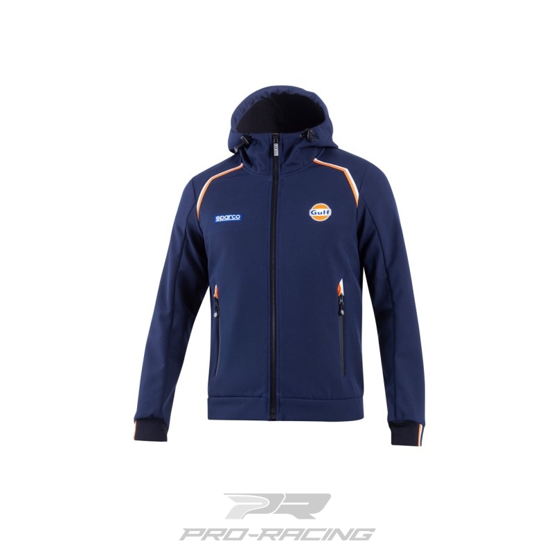Sparco SL Hooded Soft Shell Gulf DONKERBLAUW