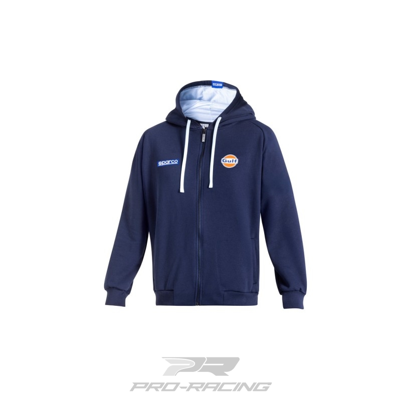 Sparco Hooded Full Zip Gulf DONKERBLAUW