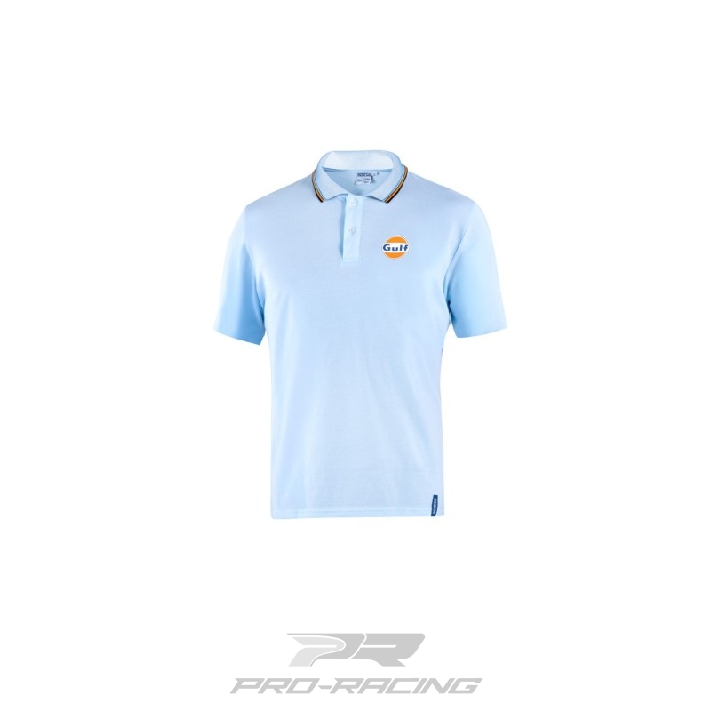 Sparco Polo Piquet Gulf LICHTBLAUW