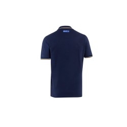 Sparco Polo Piquet Pocket Gulf DONKERBLAUW
