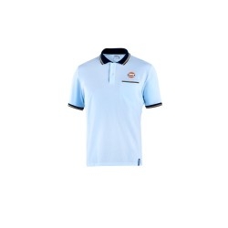 Sparco Polo Piquet Pocket Gulf LICHTBLAUW