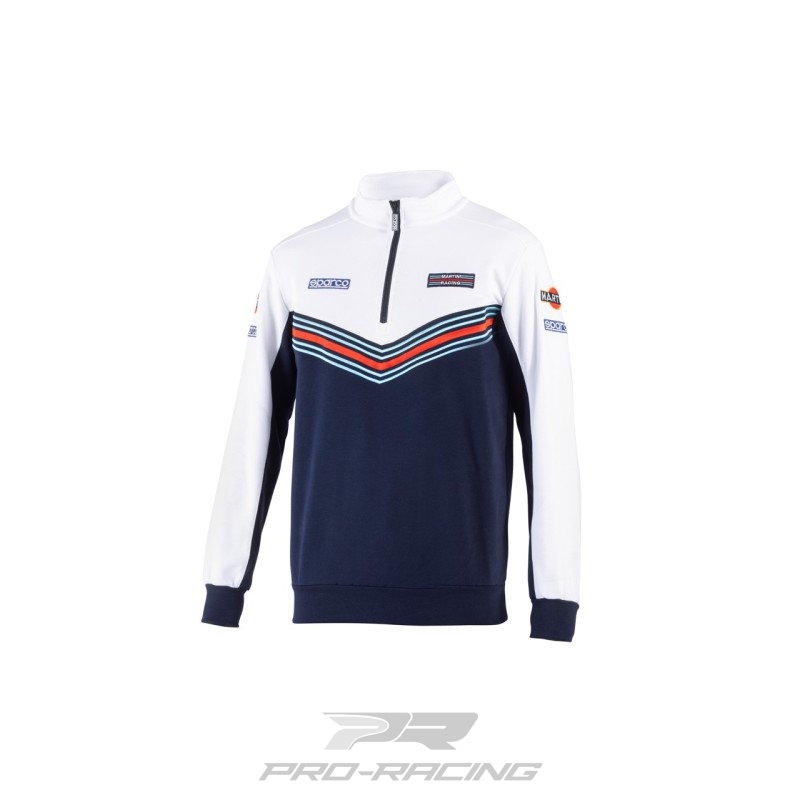 Sparco Half Zip Sweatshirt Martini Racing DONKERBLAUW/WIT