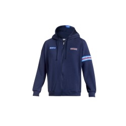 Sparco Hooded Full Zip Martini Racing DONKERBLAUW