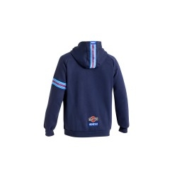 Sparco Hooded Full Zip Martini Racing DONKERBLAUW