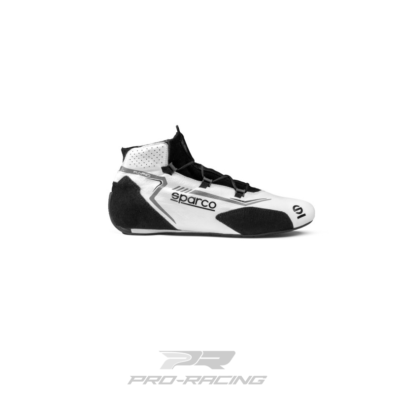 Sparco Rapid Laces WIT/ZWART