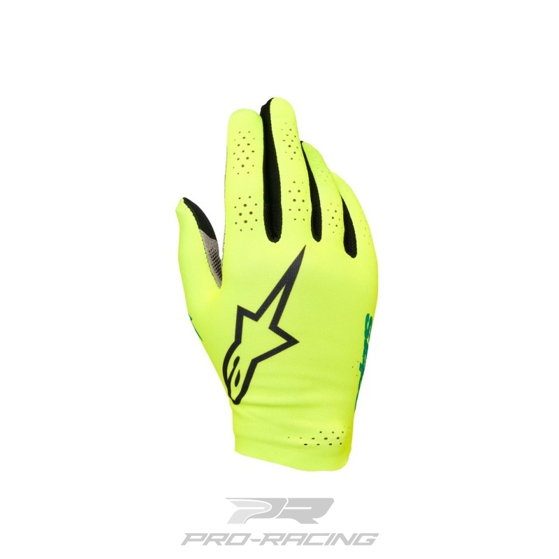 Alpinestars Graphic 1 sim handschoenen GEEL/ZWART/TURQUOISE