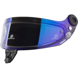 Schuberth SDL transparant spiegelvizier BLAUW