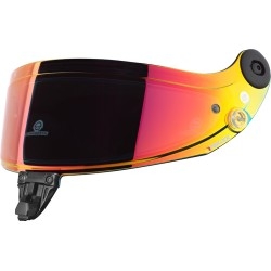 Schuberth SDL licht getint spiegelvizier ROOD
