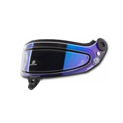 Schuberth SDL transparant regen-spiegelvizier BLAUW