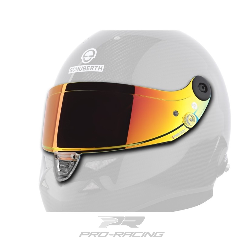 Schuberth LEVER donker getint spiegelvizier ROOD
