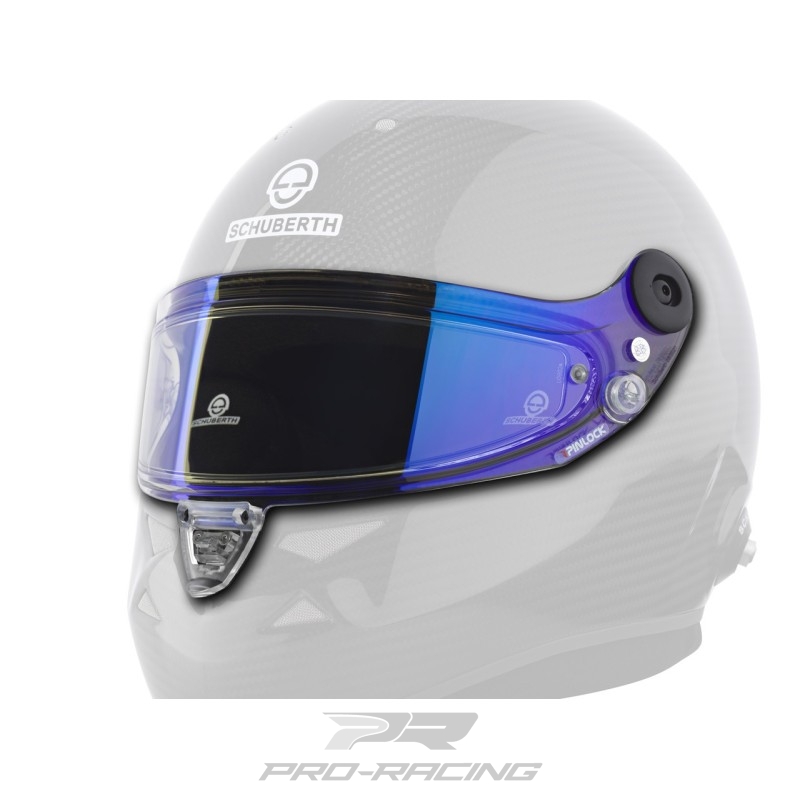 Schuberth LEVER High Contrast transparant spiegelvizier BLAUW
