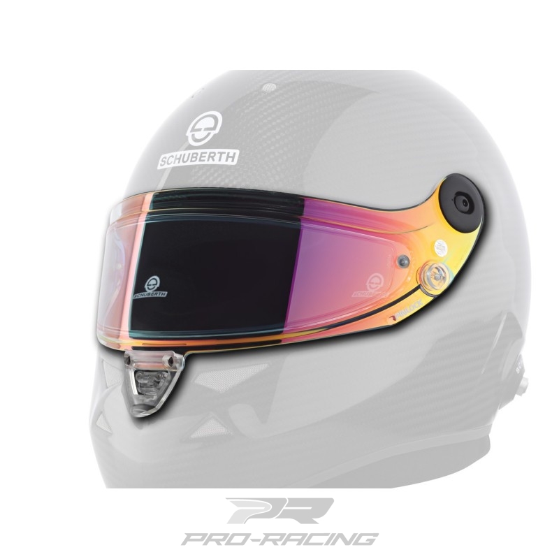 Schuberth LEVER High Contrast transparant spiegelvizier ROOD