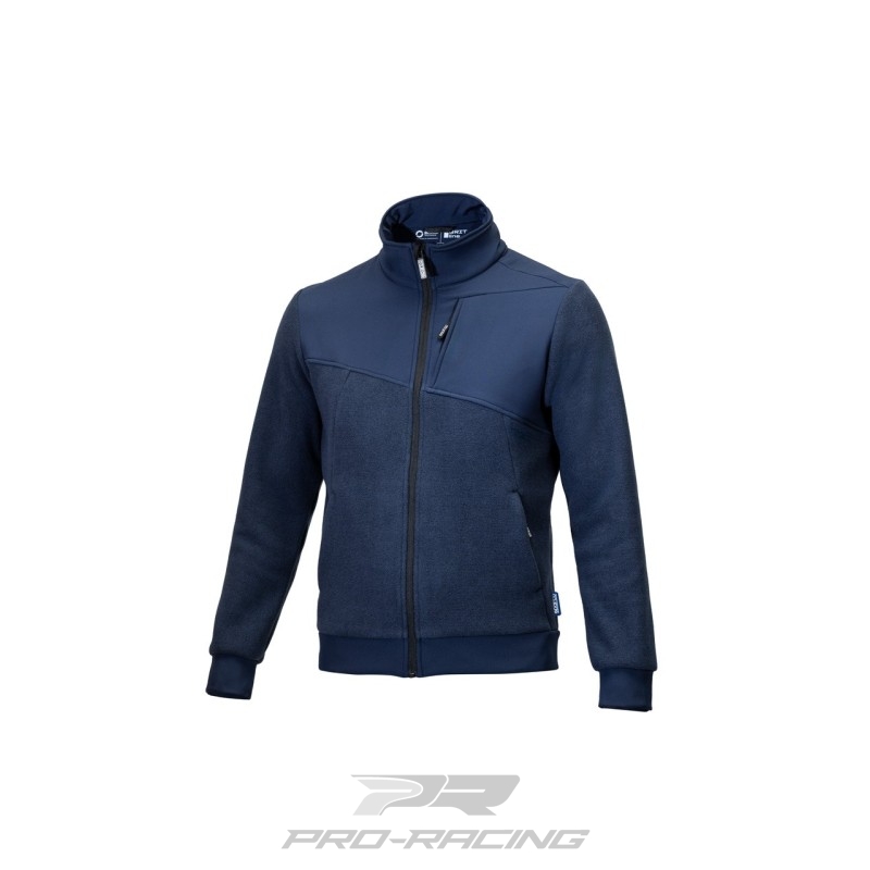 Sparco Grit Fleece Full Zip DONKERBLAUW