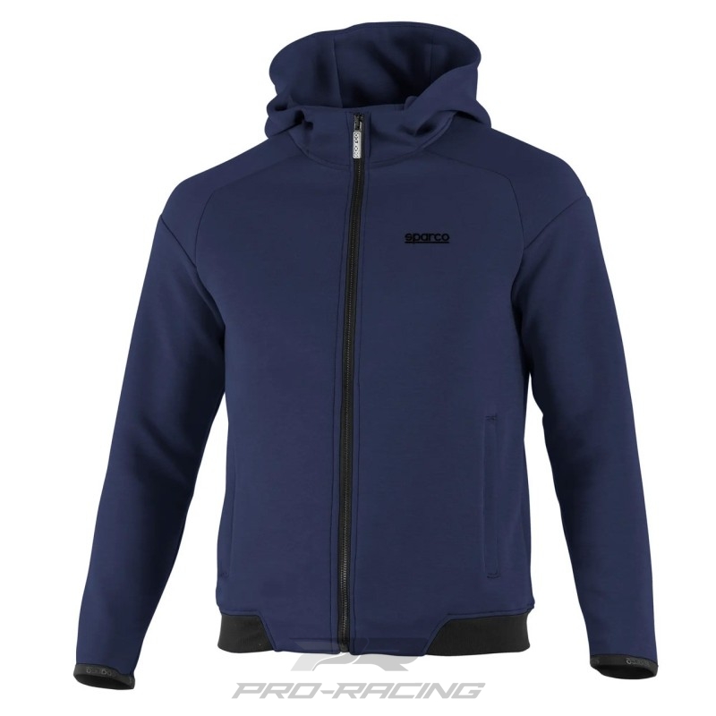 Sparco FTW Hooded Full Zip Sweatshirt DONKERBLAUW