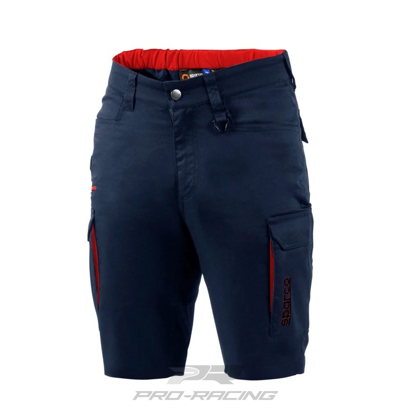 Sparco FTW shorts DONKERBLAUW/ROOD