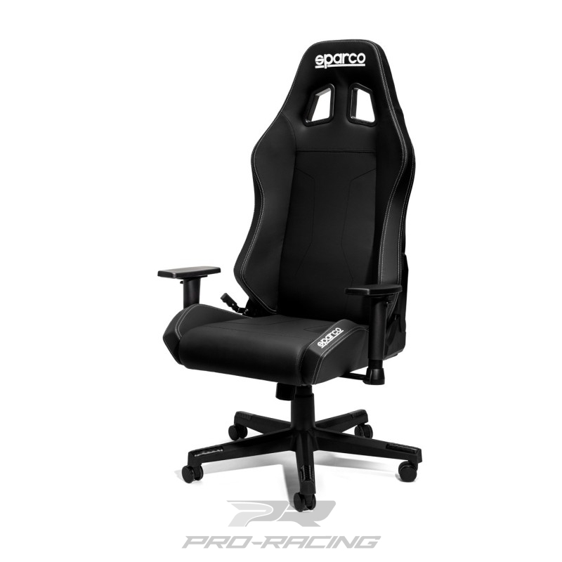 Sparco Coach bureau- en gamingstoel ZWART/ZILVERGRIJS