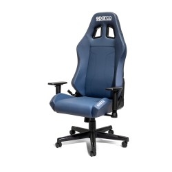 Sparco Coach bureau- en gamingstoel DONKERBLAUW/ZILVERGRIJS