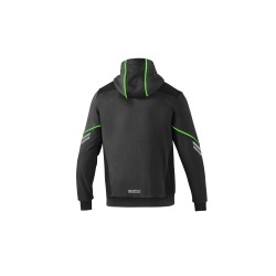 Sparco Tech Hooded Full Zip GRIJS/GROEN