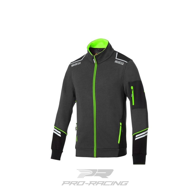 Sparco Tech Full Zip GRIJS/GROEN