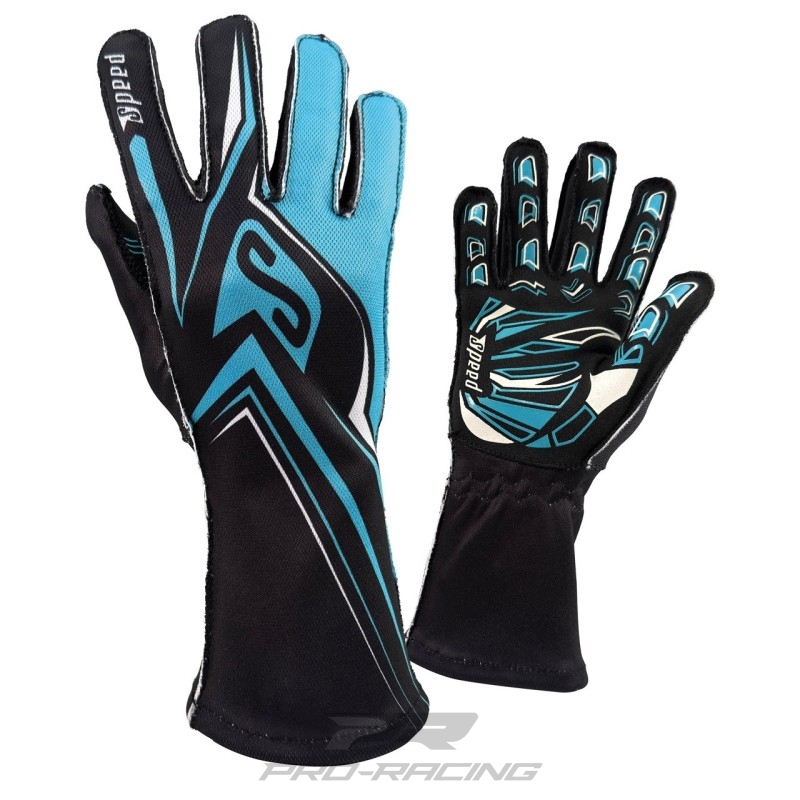 Speed Racewear Melbourne 2.0 ZWART/LICHTBLAUW