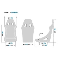 Sparco Sprint+ L SCHWARZ