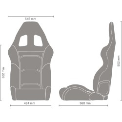 Sparco R500 Sky ZWART