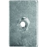 Gordel plaat 80 x 50 x 3 mm. met gelaste moer