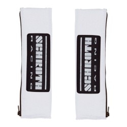 Schouder pads 'Racing' 3 inch ZILVERGRIJS/ZWART