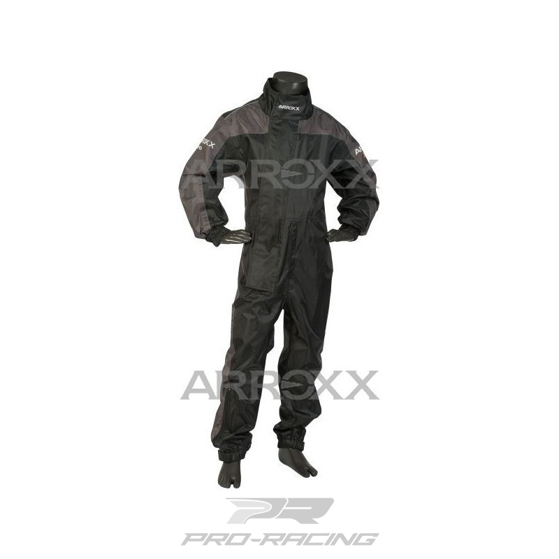 Xpro Junior regenoverall ZWART/GRIJS