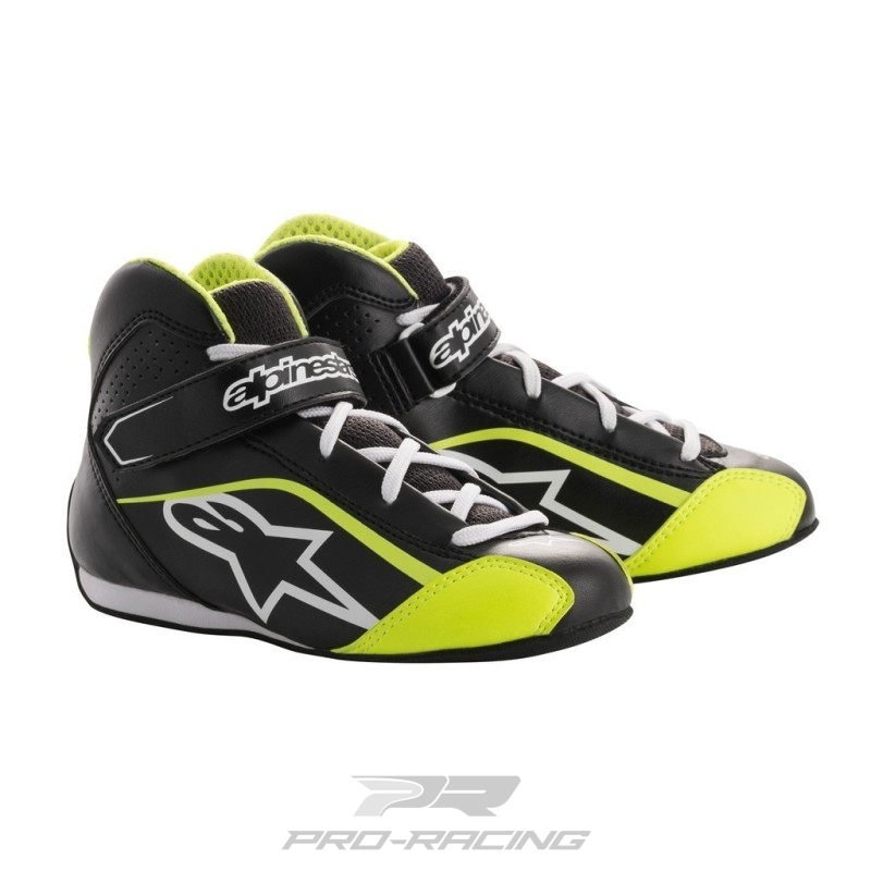 Tech-1 K S (kinderschoenen) ZWART/WIT/FLUO GEEL
