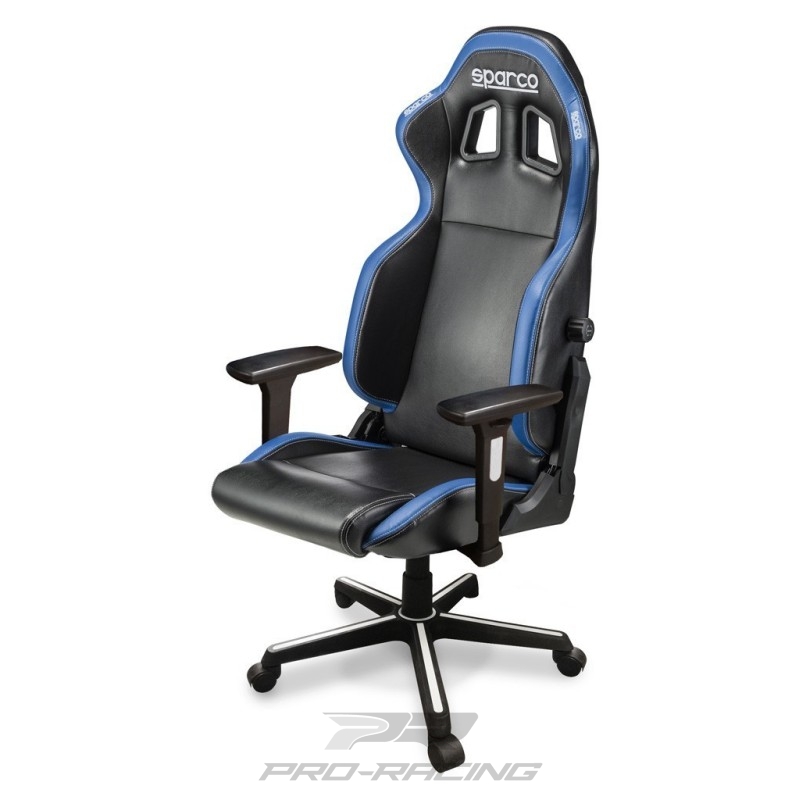 Sparco Icon bureaustoel ZWART/BLAUW