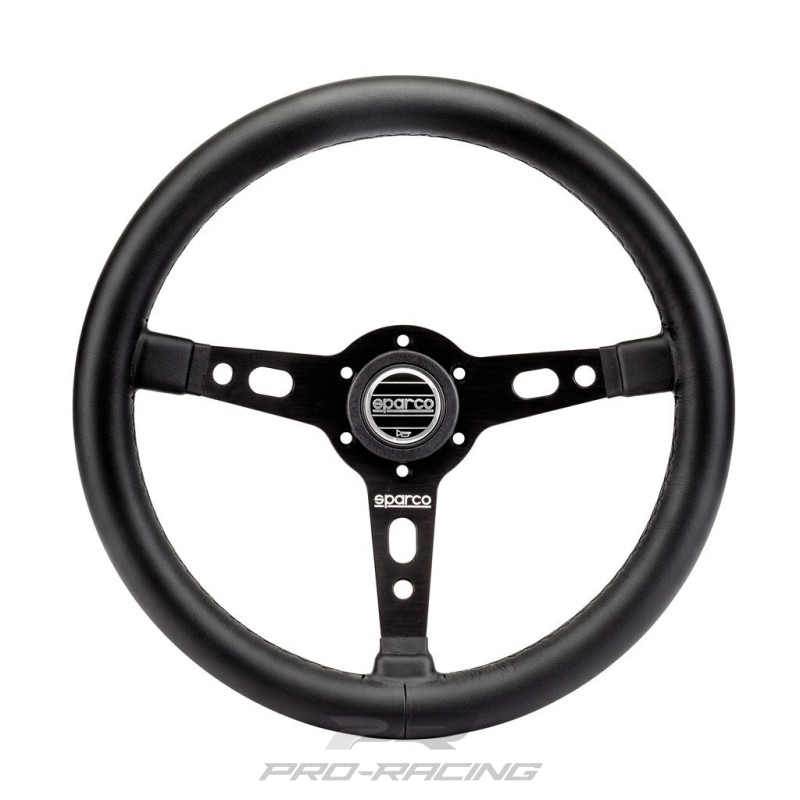 Sparco Targa 350 leder ZWART