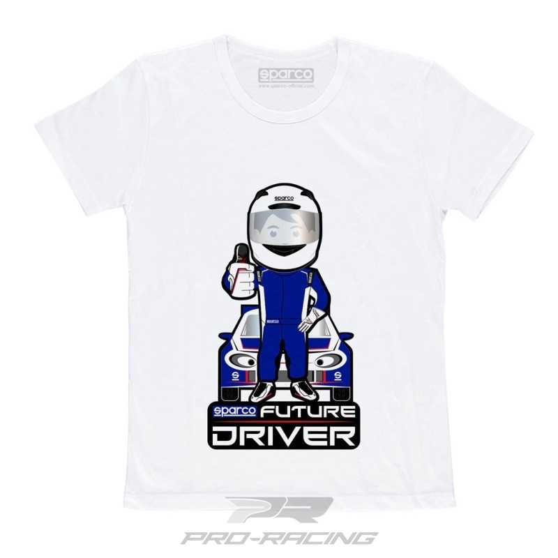Sparco Future Driver T-shirt voor kinderen WIT