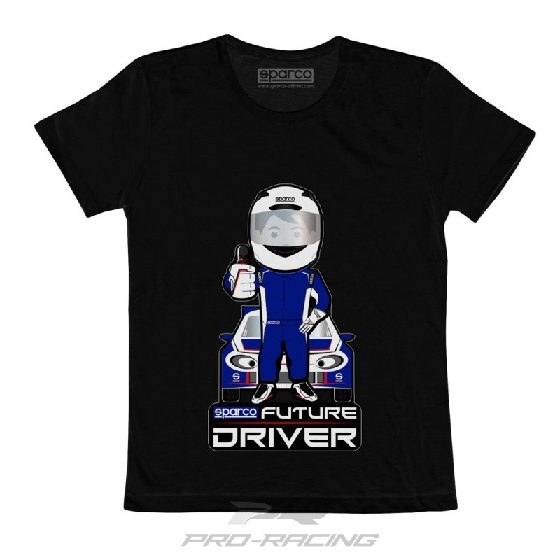Sparco Future Driver T-shirt voor kinderen ZWART