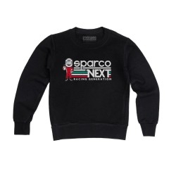 Sparco Next Generation sweatshirt voor kinderen ZWART