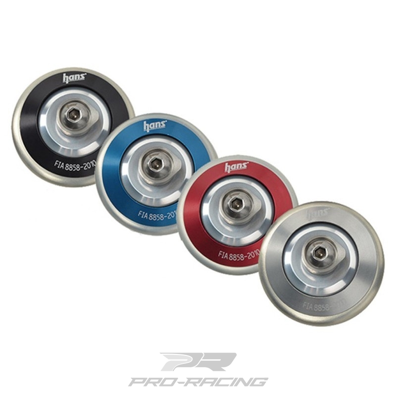 Simpson HANS clips FIA 8858-2010 ZWART