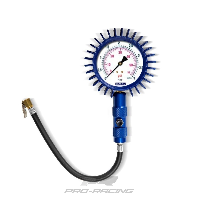 Sparco Bandenspanningsmeter 100 mm. 0 tot 4 bar