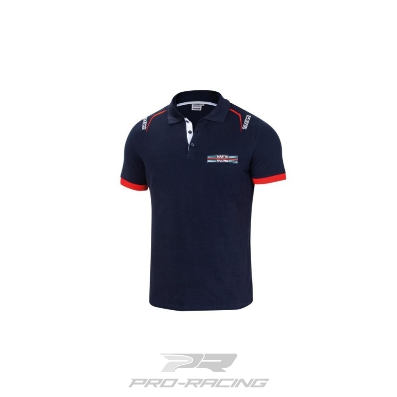 Sparco Polo Emroideries Martini Racing - BLAUW