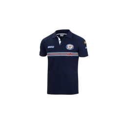 Sparco Polo Replica Patches Martini Racing - BLAUW