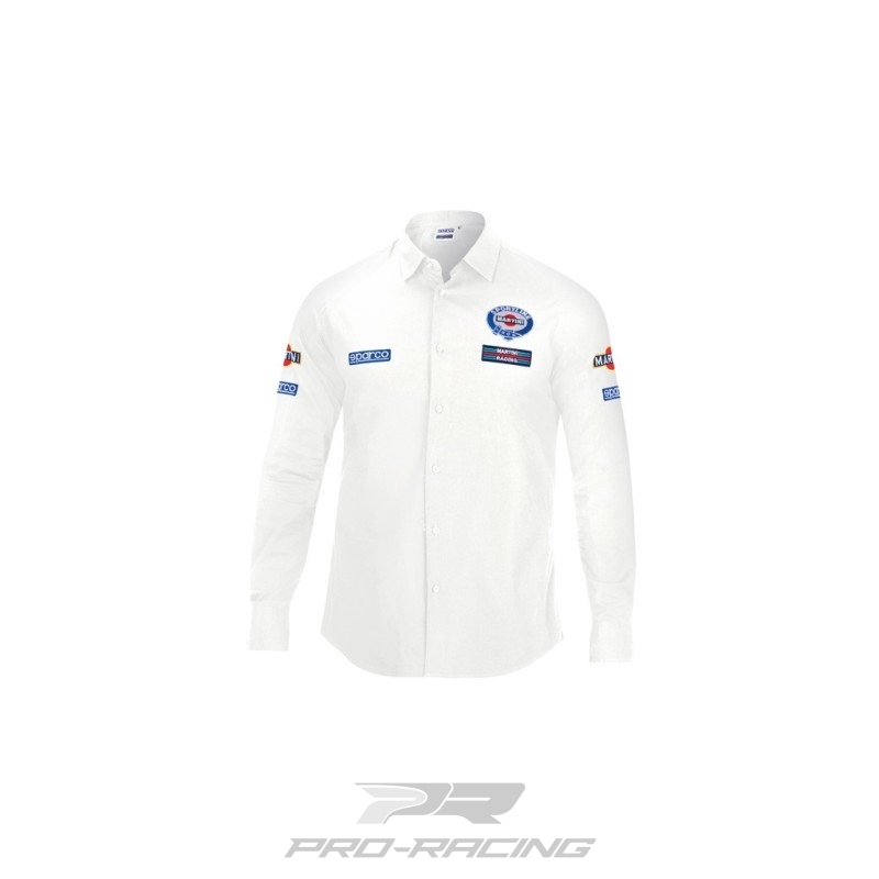 Sparco Shirt Long Sleeves Martini Racing - WIT