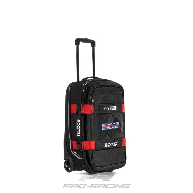 Sparco Travel Soft Cabin Trolley Martini Racing - ZWART ROOD