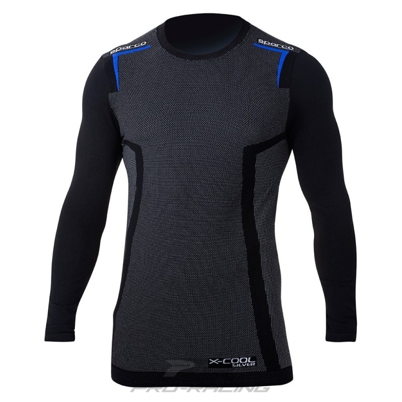 Sparco K-Carbon shirt lange mouwen ZWART/BLAUW