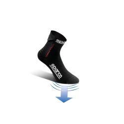 Sparco Hyperspeed sokken ZWART/ROOD