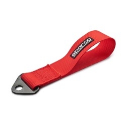 Sparco Sleeptouw 10 cm. ROOD